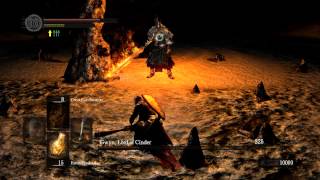 Dark Souls SL1 Pyromancer - Gwyn, Lord of Cinder Fight