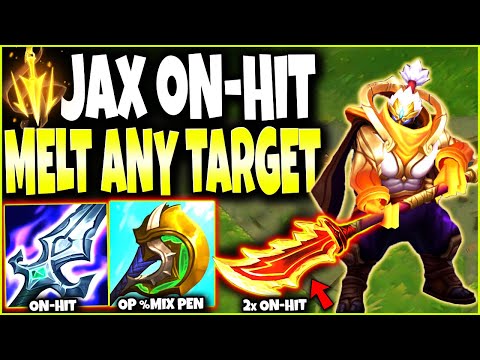 Our new ON-HIT Jax Season 12 Build can MELT ANY TARGET EASILY 🔥 LoL Top Jax Preseason 2022 Gameplay