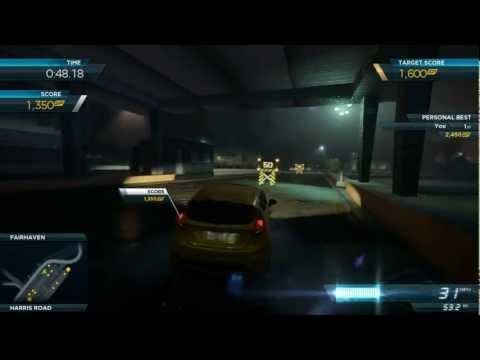 NFS Most Wanted 2012: "Ship To Shore" Smash and Grab Perfect Score 2,450 SP Ford Fiesta ST Pro Mods
