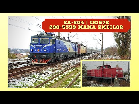 EA-804 cu IR 1572 si "Mama Zmeilor" 290 533-9 DBSR prin Zapada in Galati | 2 Dec 2020