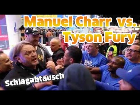 Fitnessmesse FIBO in Köln: Schlagabtausch zwischen Manuel Charr und Tyson Fury
