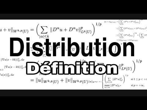 Distribution: Definition of a distribution #2