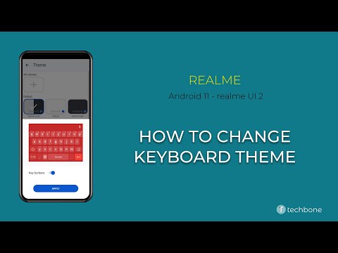 How to Change Keyboard Theme - realme [Android 11 - realme UI 2]