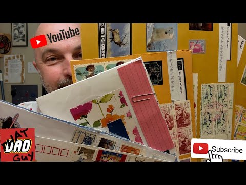 Surprise Stamp Gifts from Around the World - items for my collection and for our monthly giveaway 