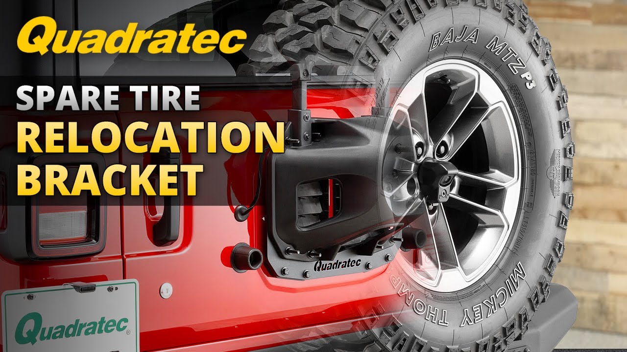 Quadratec Spare Tire Relocation Kit Install & Review for 2018+ Jeep Wrangler JL