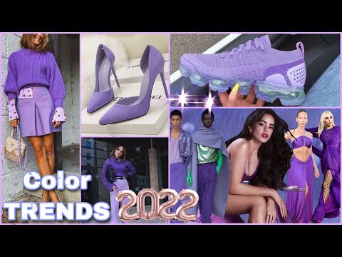 COLOR DEL AÑO 2022 PANTONE 💜 TENDENCIAS COLOR TRENDS 2022! OUTFITS LOOKS COLOR TRENDING 2022