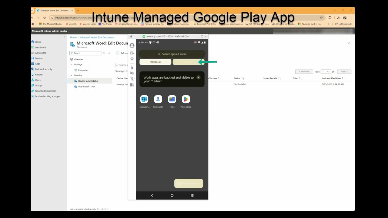 Managed Google Play Store Apps in Intune | Android App Deployment Tutorial
