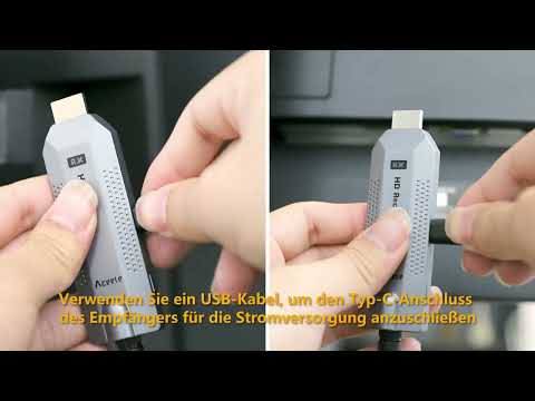 Kabelloses HDMI-Sender/Empfänger-Set, 1 Sender + 2 Empfänger Installation