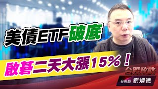 美債ETF破底，啟碁二天大漲15%！｜台股攻略｜劉烱德 (圖)