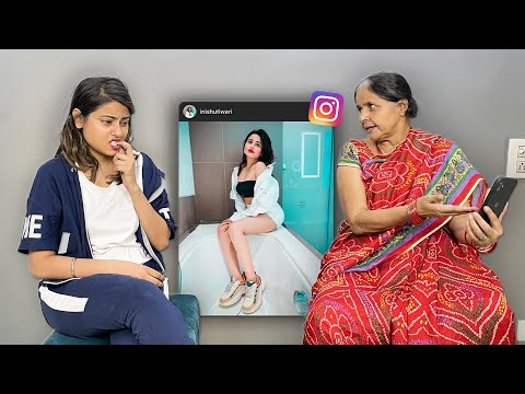 MY MOM REACTS TO MY INSTAGRAM PICS | Nishu Tiwari