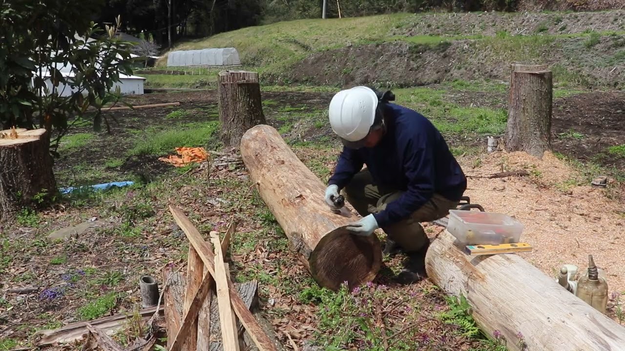角材がやっと溜まってきた‼倉庫を作るまであと少し頑張る