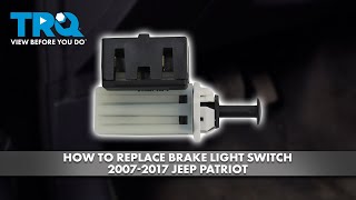 How to Replace Brake Light Switch 2007-2017 Jeep Patriot