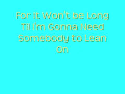 Mitchel Musso- Lean On Me Lyrics