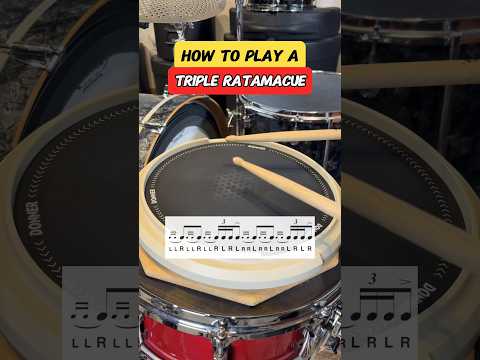 How to play a TRIPLE RATAMACUE! #drums