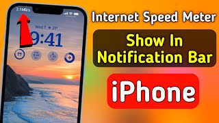 How To Enable Internet Speed Meter In iPhone | Internet Speed Notification In iPhone