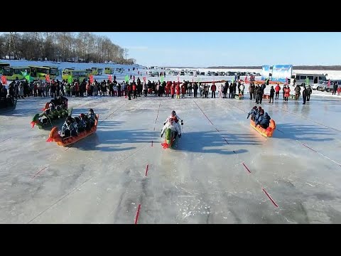 Sárkányhajózás a jégen