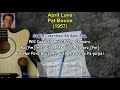 APRIL LOVE Pat Boone 1957 Karaoke Sing A Long Lyrics Guitar Chords Oldies Oldschool