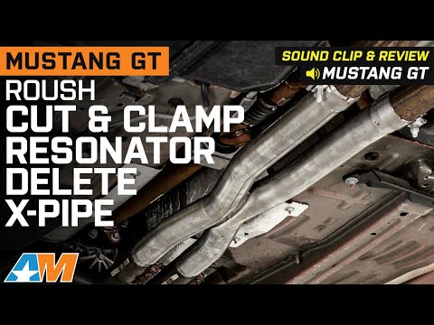 2015-2022 Mustang Roush Cut and Clamp Resonator Delete X-Pipe Review & Sound Clip