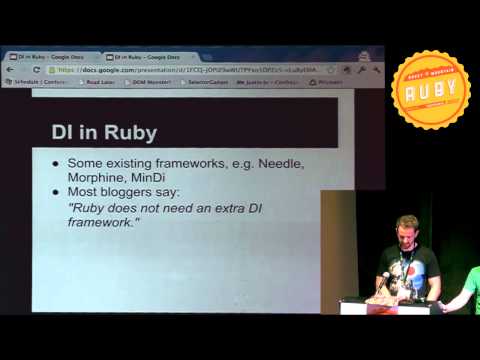 Rocky Mountain Ruby 2012 - Dependency Injection by Johannes Tuchscherer