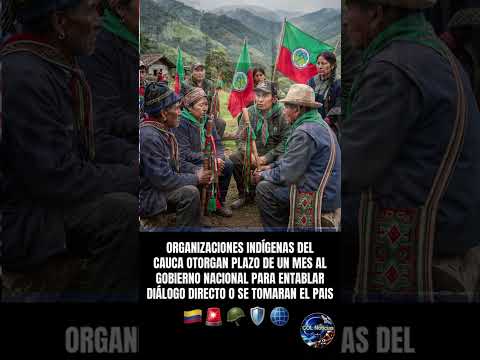 ORGANIZACIONES INDÍGENAS DEL CAUCA OTORGAN PLAZO DE UN MES AL GOBIERNO NACIONAL PARA LOS DIÁLOGOS