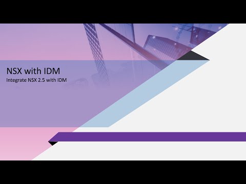 Integrate NSX-T with IDM