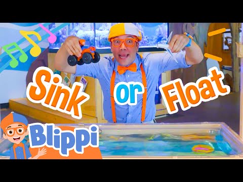 Blippi's Sink or Float Song | BRAND NEW Blippi Educational Science Song