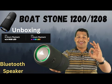 Black boat stone 1208 bluetooth speaker