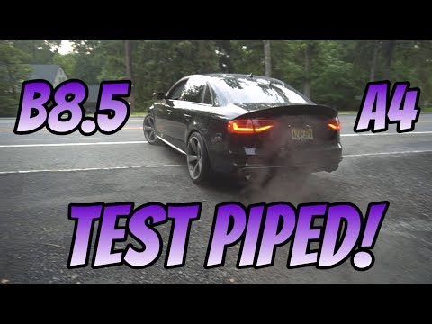 AUDI B8/B8.5 A4 TEST PIPE INSTALL WITH REVS!