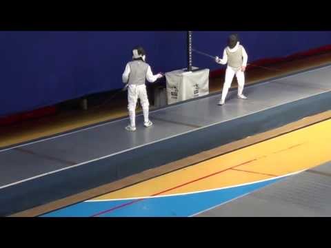 Finala categoriei 10 - 11 ani floretă masculin: Vlad ROȘU vs. Gabriel PAVEL