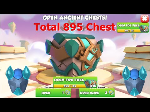 Opened Total 895 Wind Ancient Chest-Dragon Mania legends | Origin of wind Ancient Event | DML