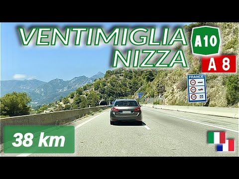 Confine di Stato ITALIA - FRANCIA | Ventimiglia - Nizza | Autostrada A10 - Autoroute A8