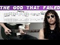 METALLICA THE GOD THAT FAILED Guitar Cover With TAB Lesson