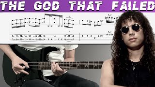 METALLICA - THE GOD THAT FAILED (Guitar cover with TAB | Lesson)