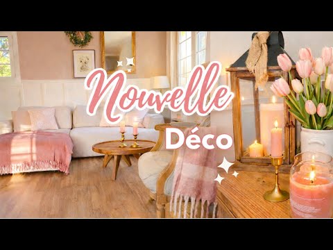 Et si le rose était une couleur neutre? Changement de Déco dans le salon