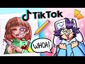 TRYING FUN TIKTOK ART CHALLENGES