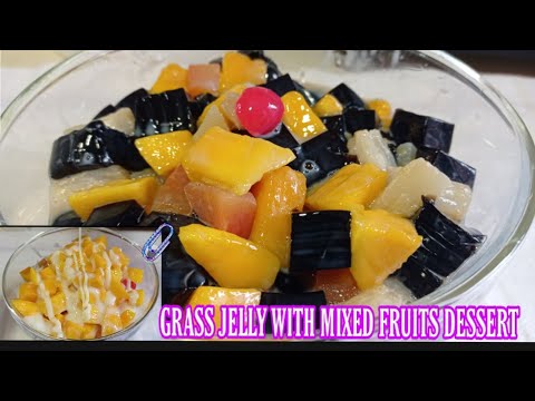 Grass Jelly Fruit Dessert