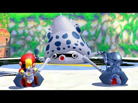 Super Mario Sunshine - All Bosses (2 Player)