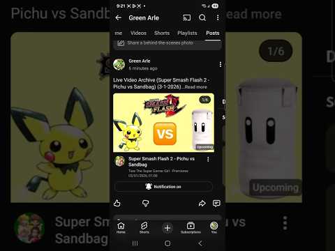 Live Video Archive (Super Smash Flash 2 - Pichu vs Sandbag) (By TTSG 💚) (3-1-2026)