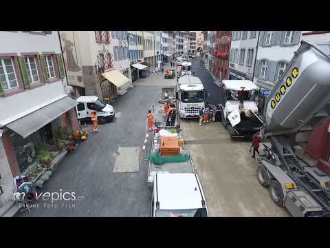 Wie die neue Rathausstrasse in Liestal entsteht(v3) | Luftaufnahme mit Drohne von movepics.ch