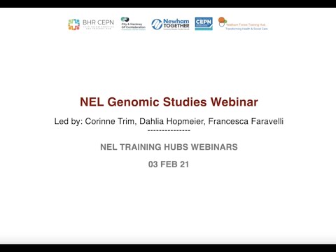 NEL Genomic Studies Webinar - 03 Feb 21