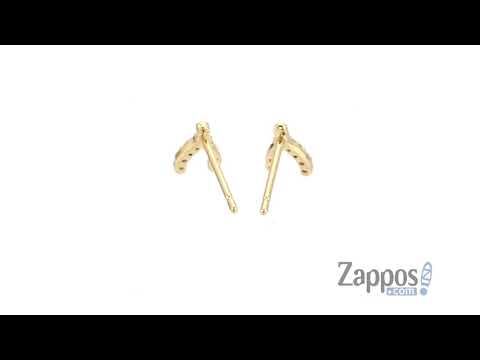 SHASHI Wishbone Pave Stud Earrings SKU: 9234951