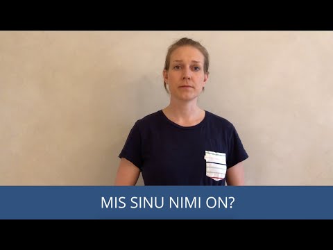 Learn Estonian Language: Basic Expressions