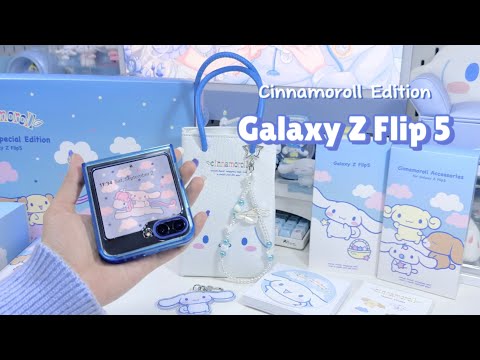 Samsung Galaxy Z Flip 5 Cinnamoroll Special Edition unboxing🫧🤍