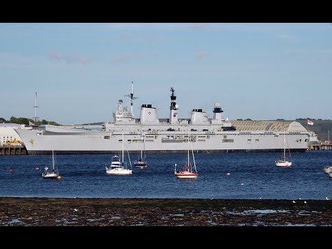 HMS ILLUSTRIOUS R06 MAKES HER FINAL VISIT TO DEVONPORT NAVAL BASE - 1st June 2013
