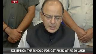 Exemption threshold for GST fixed at Rs 20 lakh