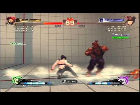 SSF4 AE 2012 Ranked: VolcanicAkuma55 (Akuma) vs TPH GUNSHOT (Juri)