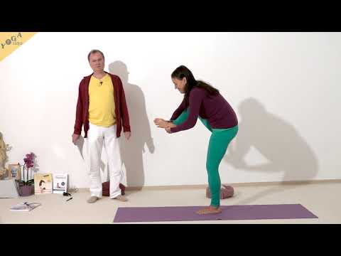 Stehende Fuß-zum-Kopf-Haltung, Fuß-Kopf-Stellung im Stehen - Yoga Asana Lexikon