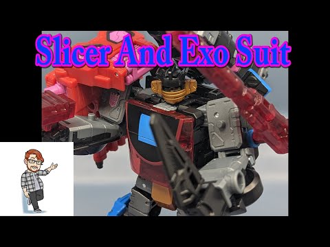 Chuck's Reviews Transformers Shattered Glass Slicer and Exo Suit
