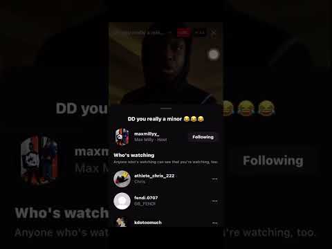 Max milly on live saying he smoking on notti and notti boppin (buba100x in the comments arguing)
