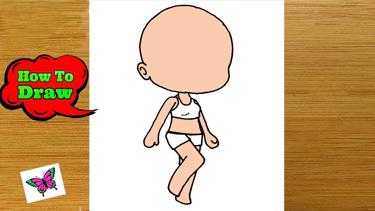 Watch video How to draw Gacha Life Body on paper step by step Now How to draw Gacha Life Body on paper step by step